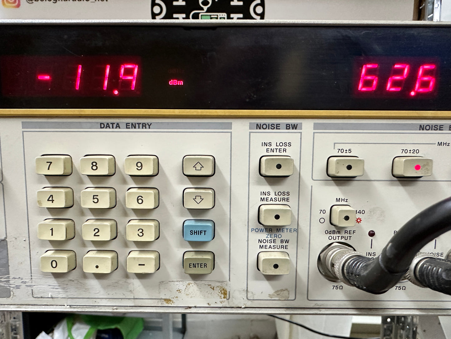 HP 3708A Test Set rumore ed interferenze