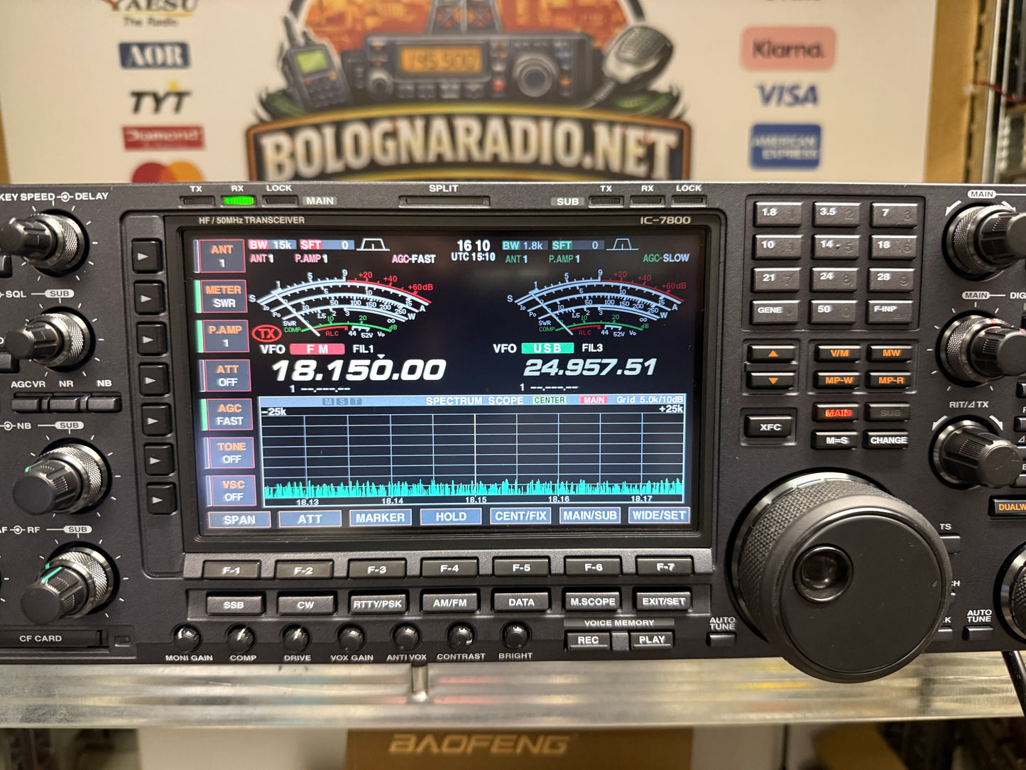 A-1 Icom IC 7800 Ultima Serie Full Set Garanzia 12 Mesi