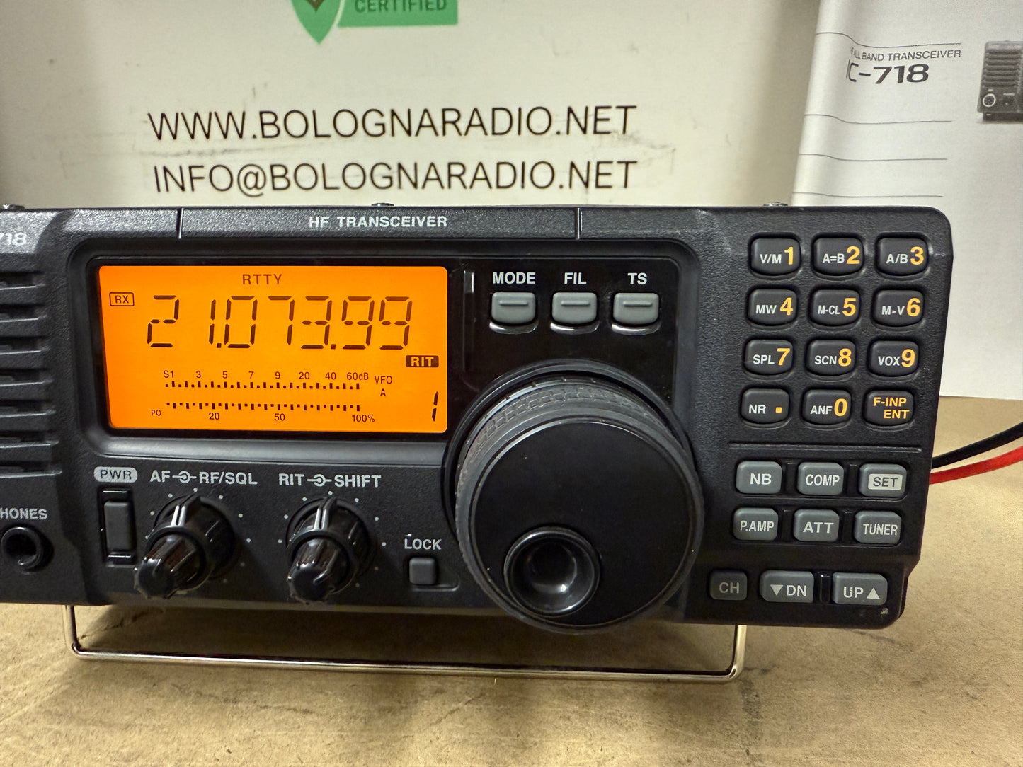 A1 icom IC-718 espanso Garanzia 12 Mesi full set