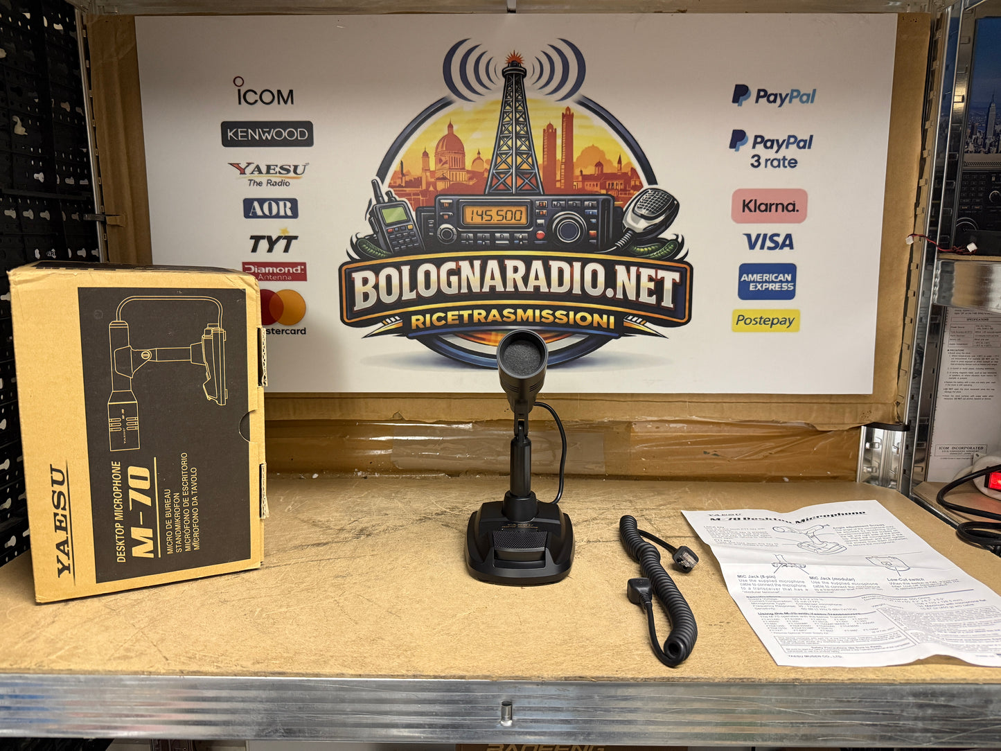 Yaesu M70 mike di linea perfetto