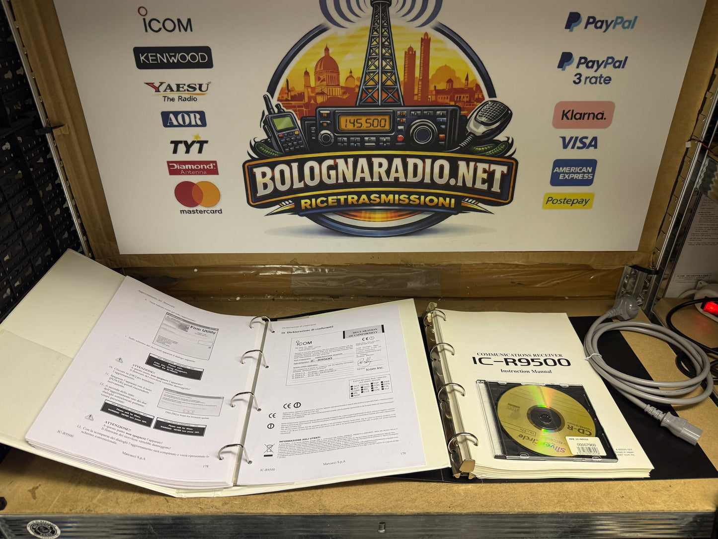 A-1 Icom ic r 9500 pari al nuovo Garanzia 12 Mesi
