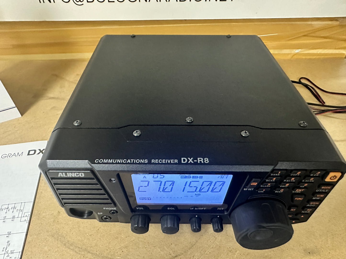 Ricevitore Alinco DX-R8E + software SDR