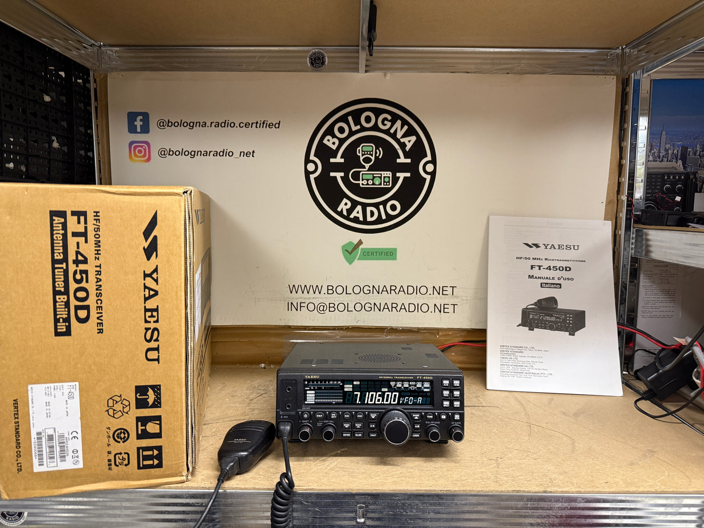 A1 - Yaesu ft 450 D con DSP + AT pari al nuovo Garanzia 12 Mesi