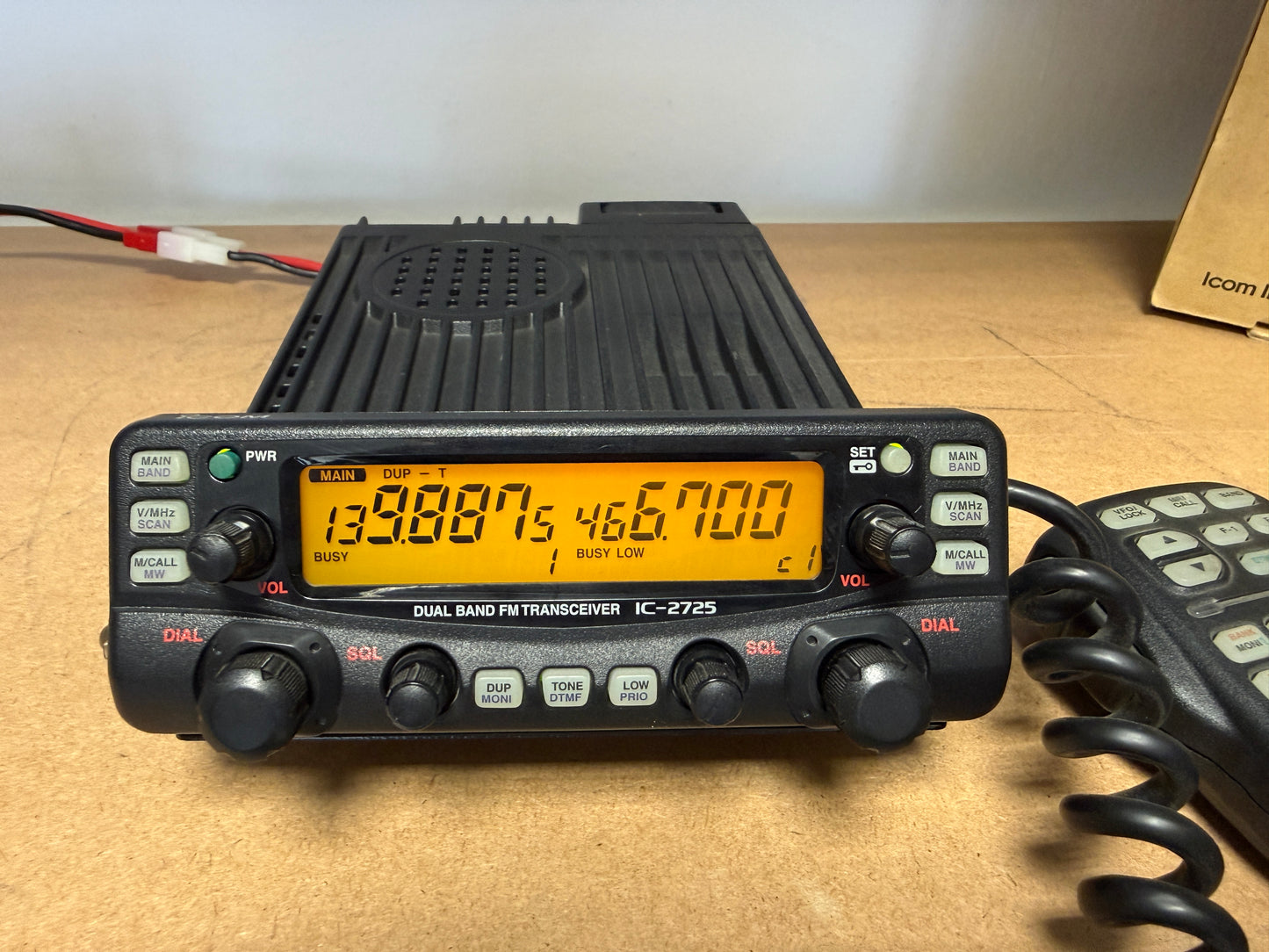Icom ic 2725 perfetto full set Garanzia 12 Mesi