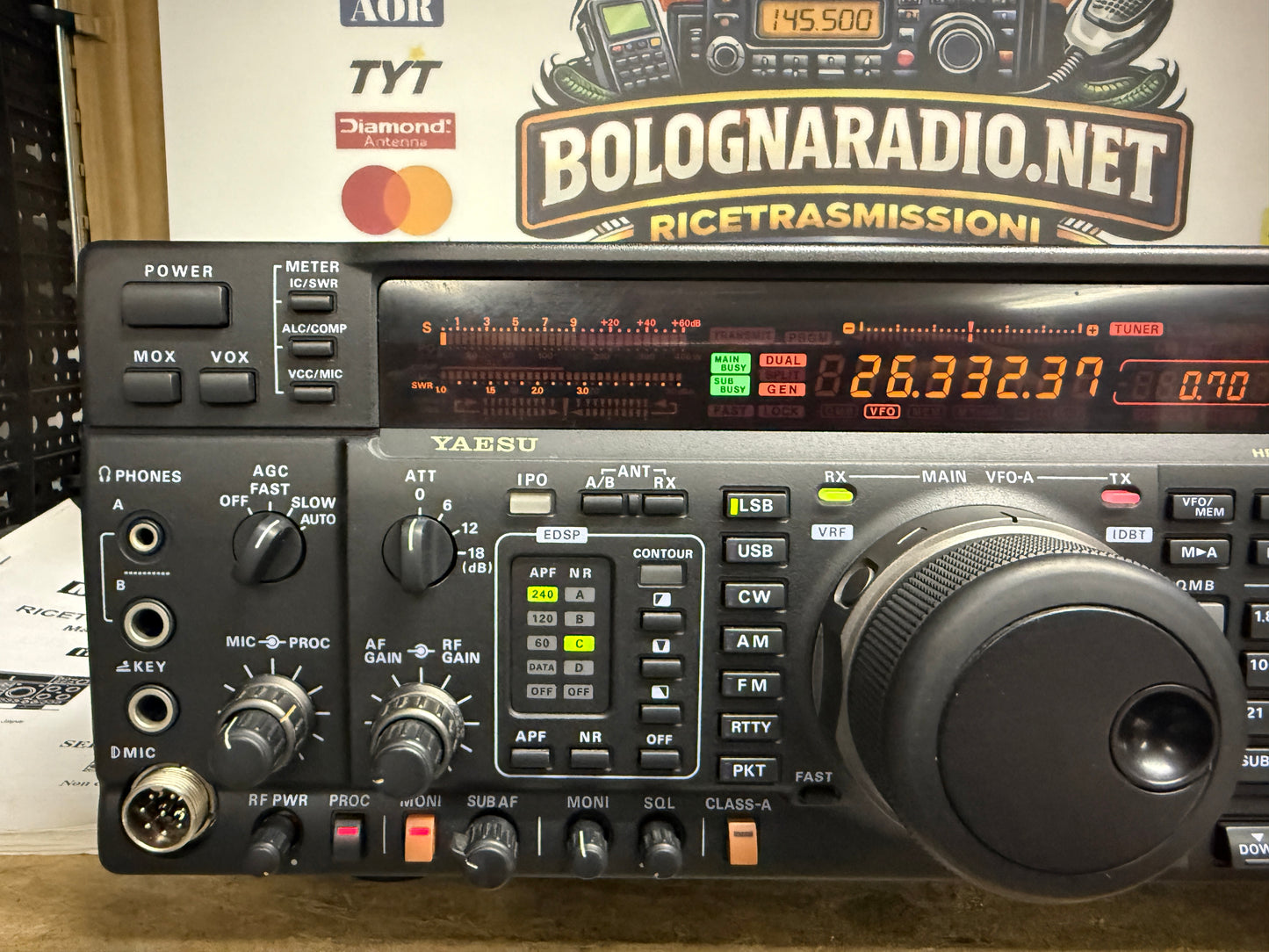 A-1 Yaesu FT 1000MP MARK V 200 watt full set Garanzia 12 Mesi
