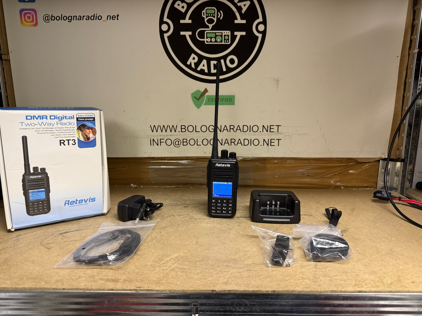 Retevis RT 3 full set garanzia 12 mesi