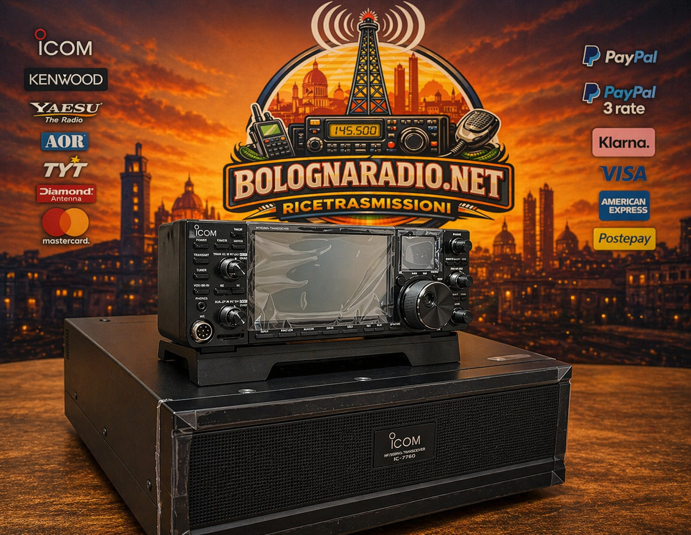 Icom IC 7760 nuovo Garanzia 36 Mesi 5.990€ con premio permute
