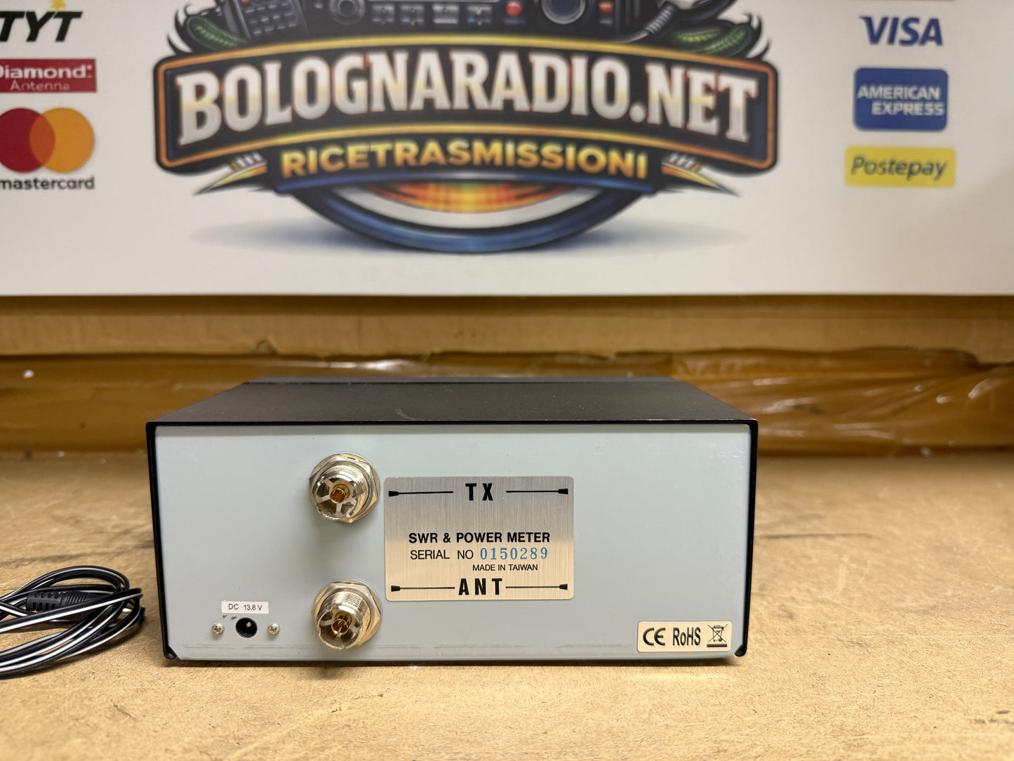 Nissei RS-101 SWR 1.6-60 Mhz Wattmetro 3W-3KW Riflettometro PNI