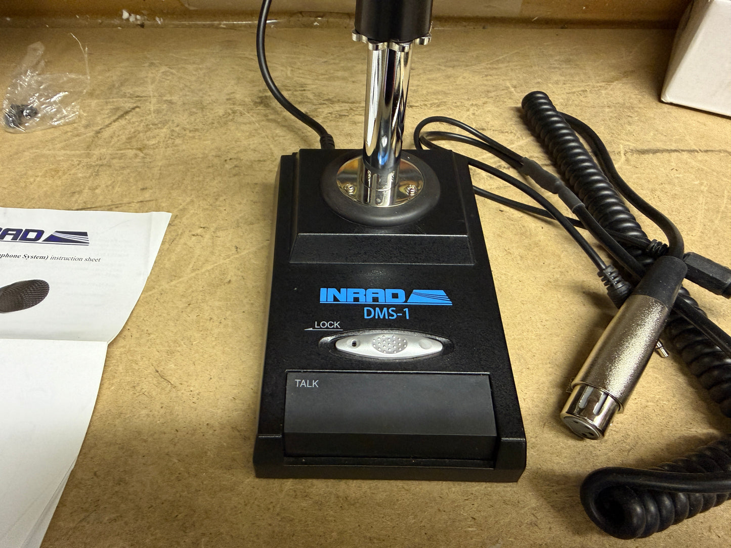 Mike inrad dms-1 + inrad 629 cablato flexiradio