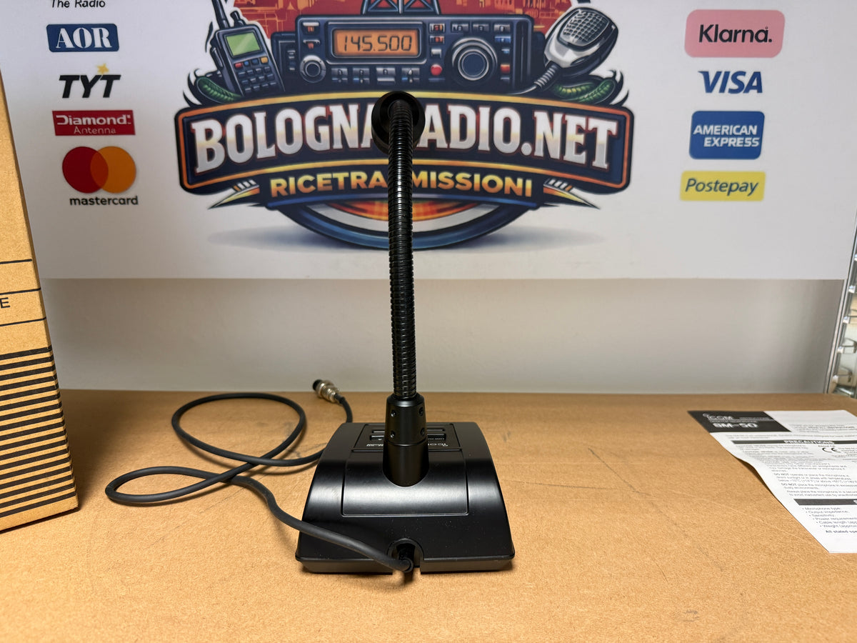 Icom SM 50 pari al nuovo full set