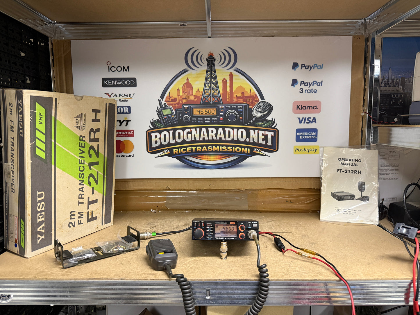Yaesu FT 212RH + toni squelch full set Garanzia 6 Mesi