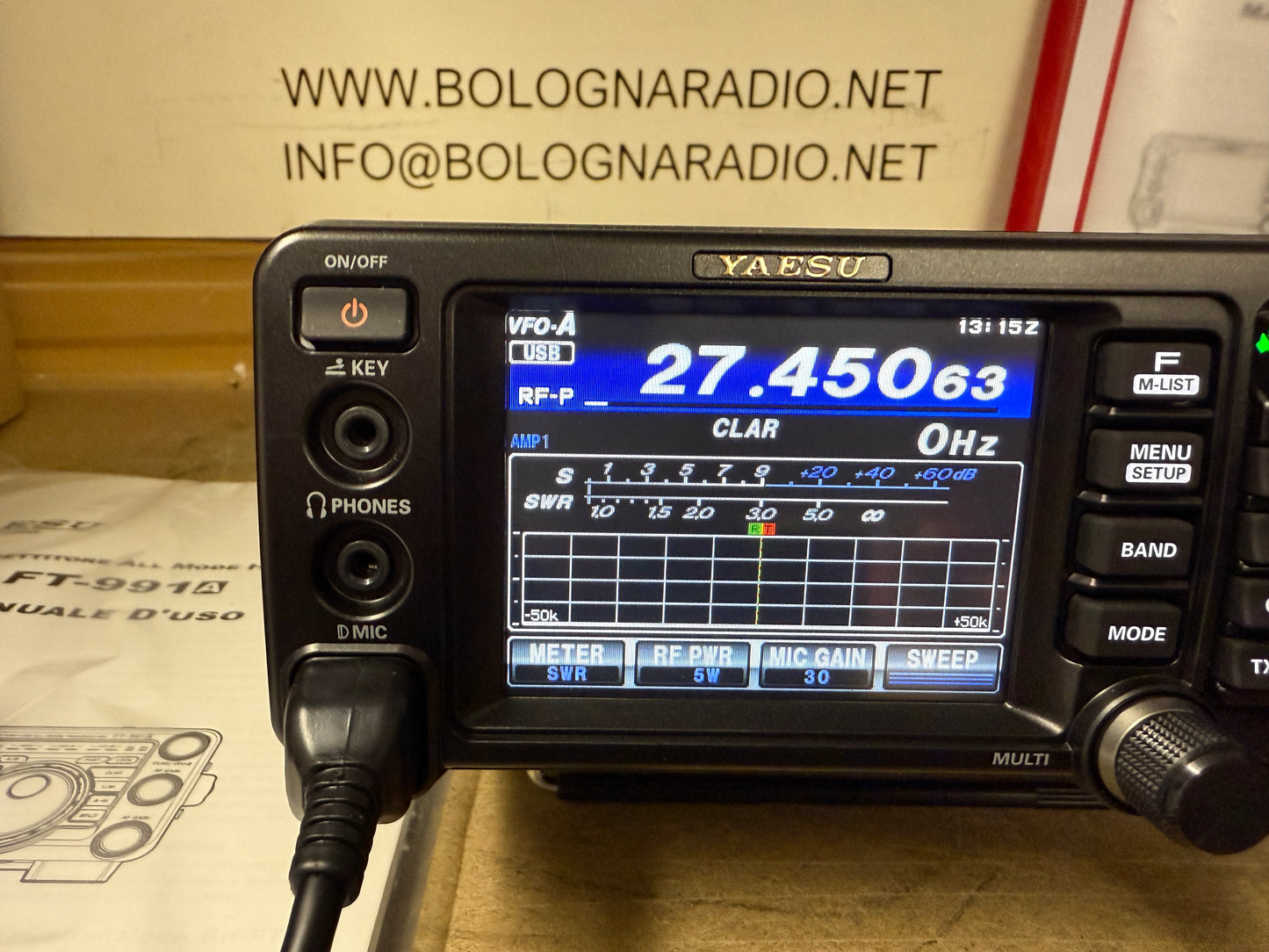 Yaesu FT 991A pari al nuovo garanzia 12 mesi