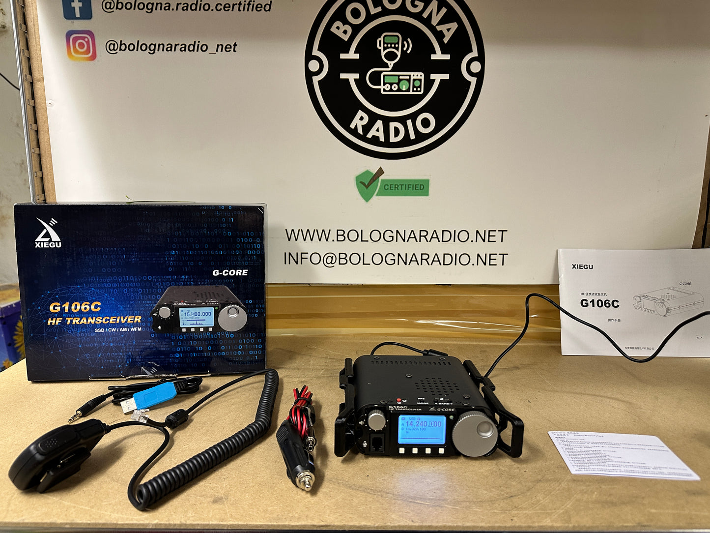 XIEGU G106 SDR - RICETRASMETTITORE HF RADIO QRP 5W, SSB CW AM WFM FT8, MODALITÀ DATI