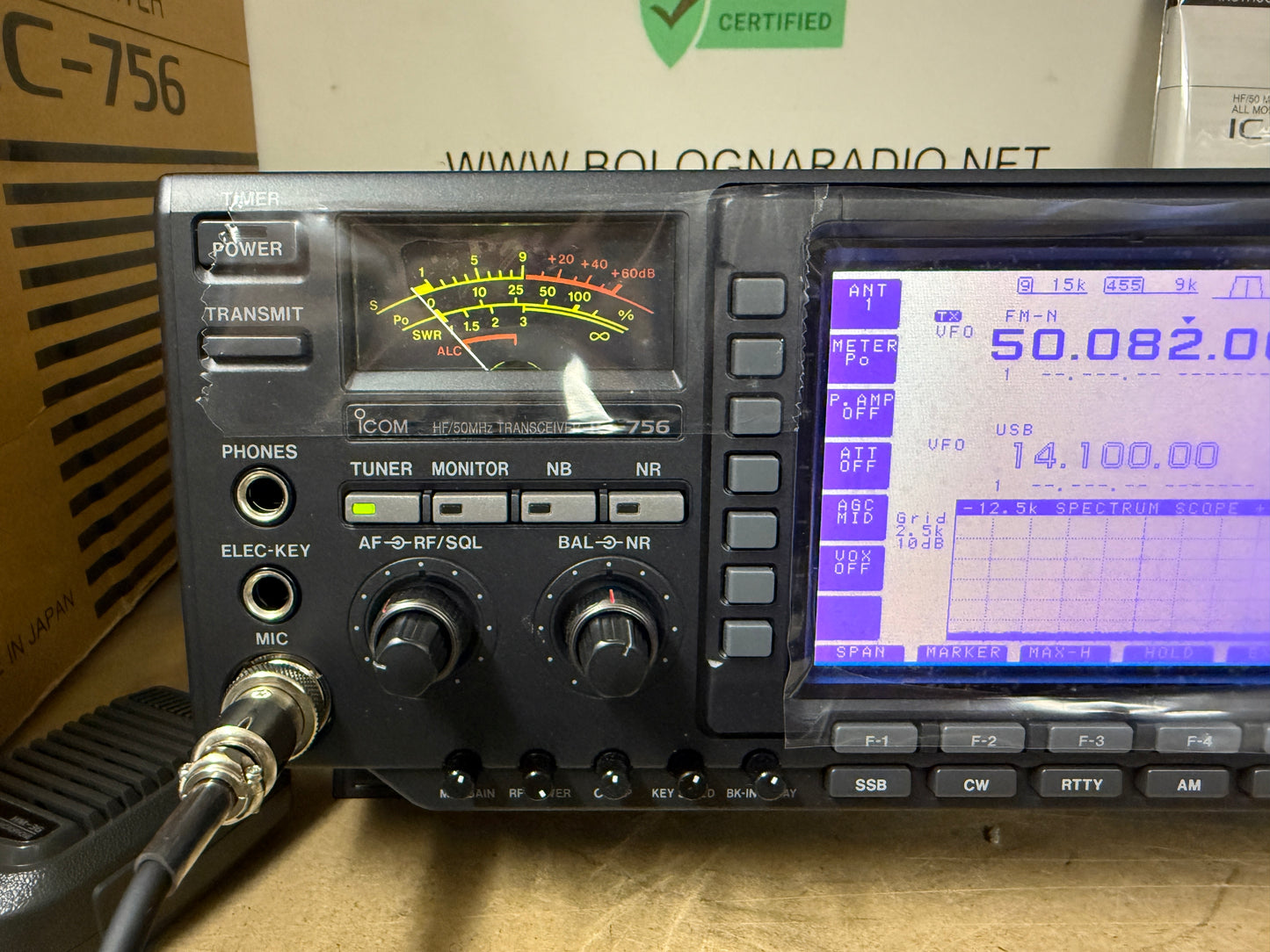 Icom ic 756 nuovo garanzia 12 mesi