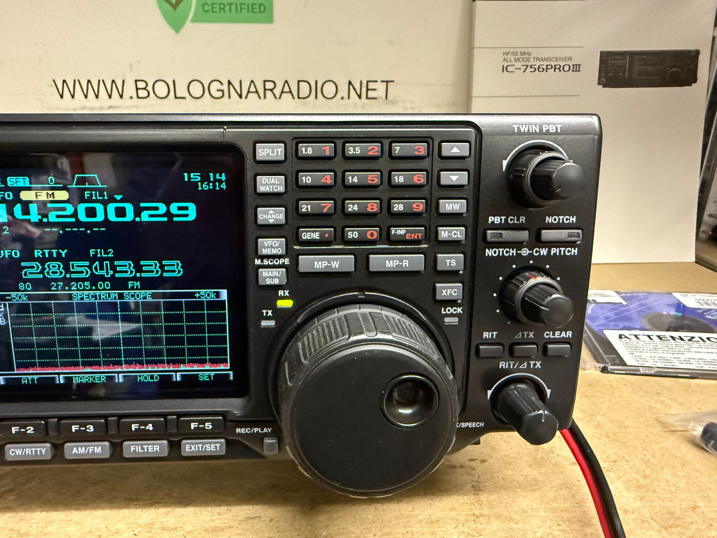 A-1 Icom IC 756 pro3 pari al nuovo Mosfet full set espansa Garanzia 12 Mesi
