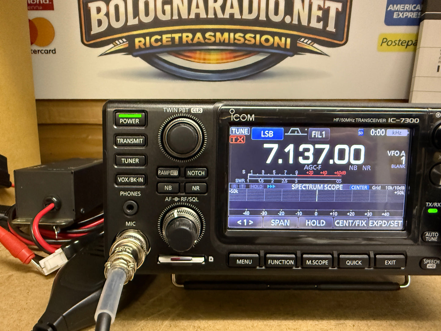 A-1 Icom ic 7300 pari al nuovo full set Garanzia 6 Mesi