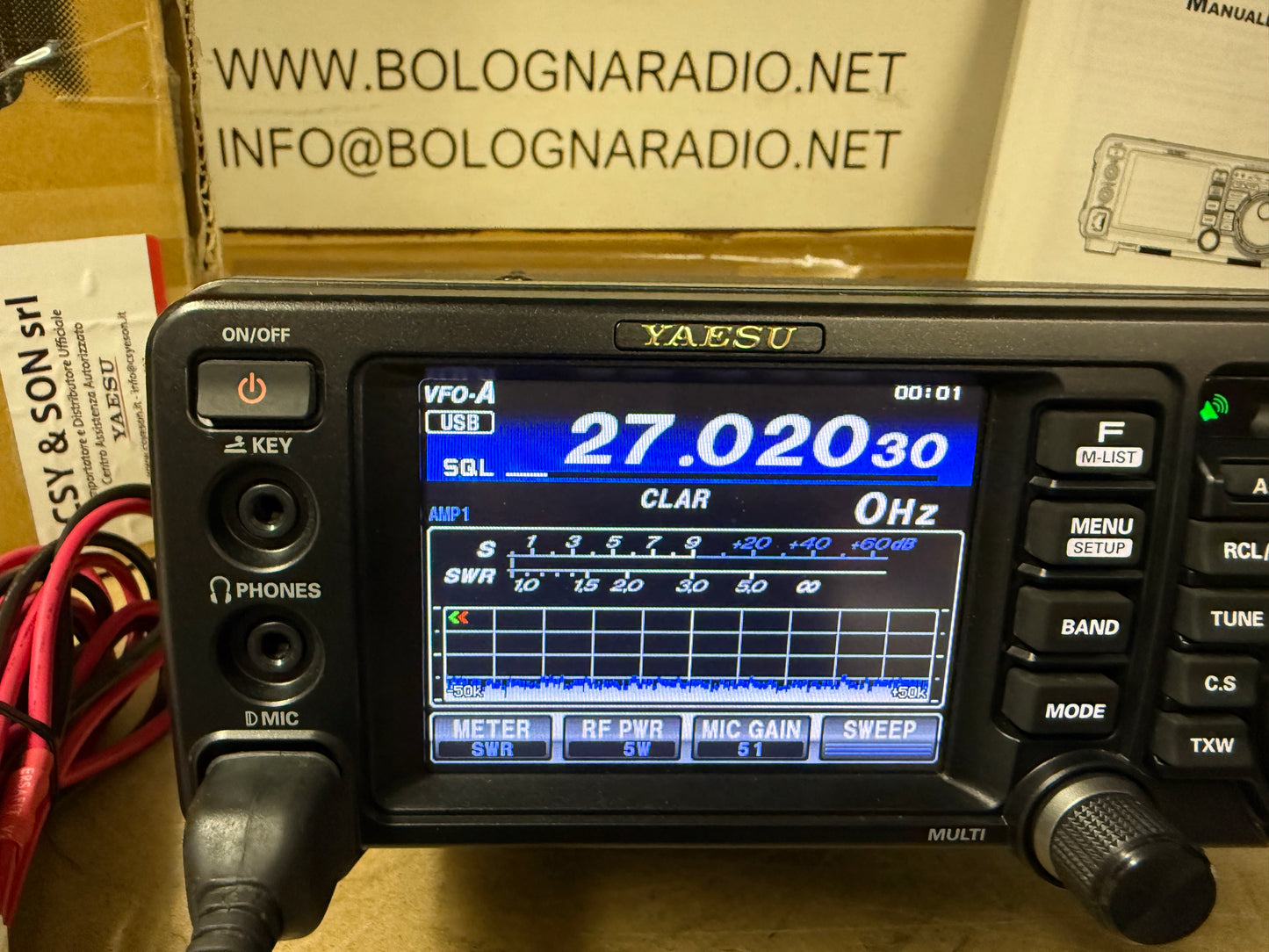 Yaesu FT 991 parti al nuovo full set