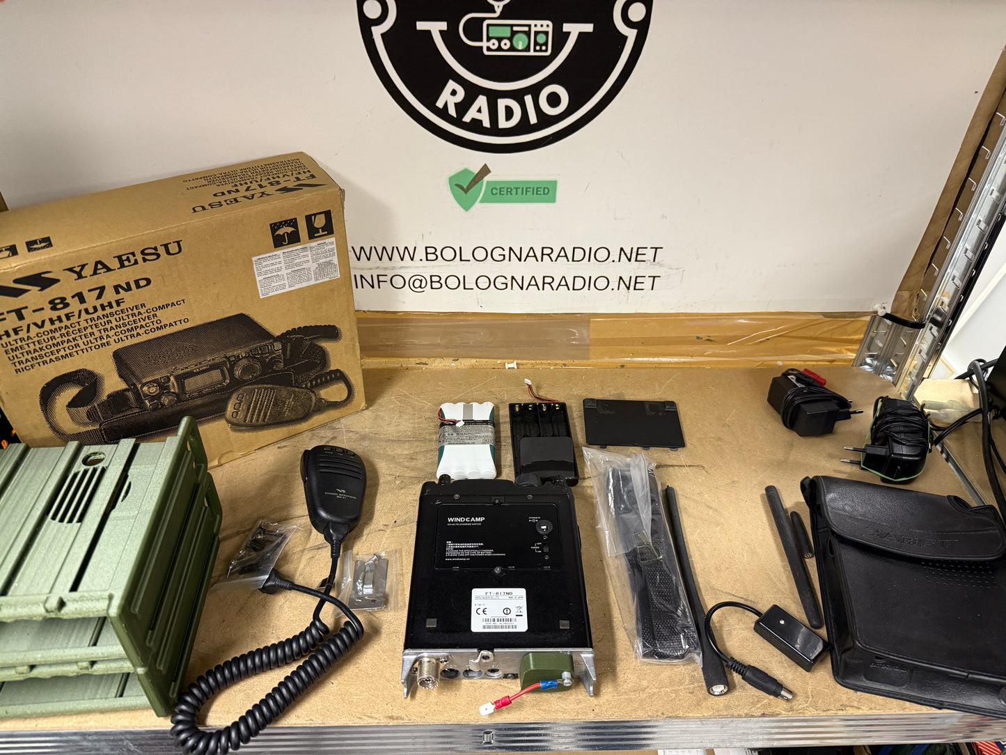 Yaesu ft 817 ND + DSP + bluetooth + 2 betterie full set
