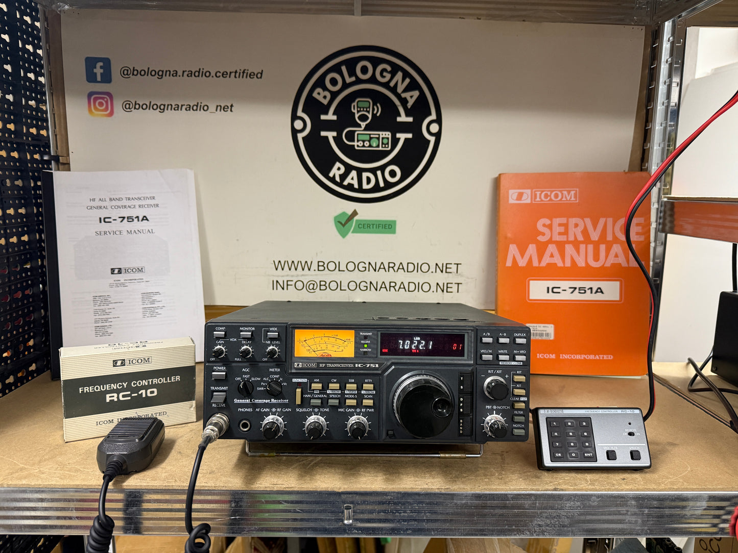 Icom IC 751 + filtro CW + RC10 Garanzia 12 Mesi