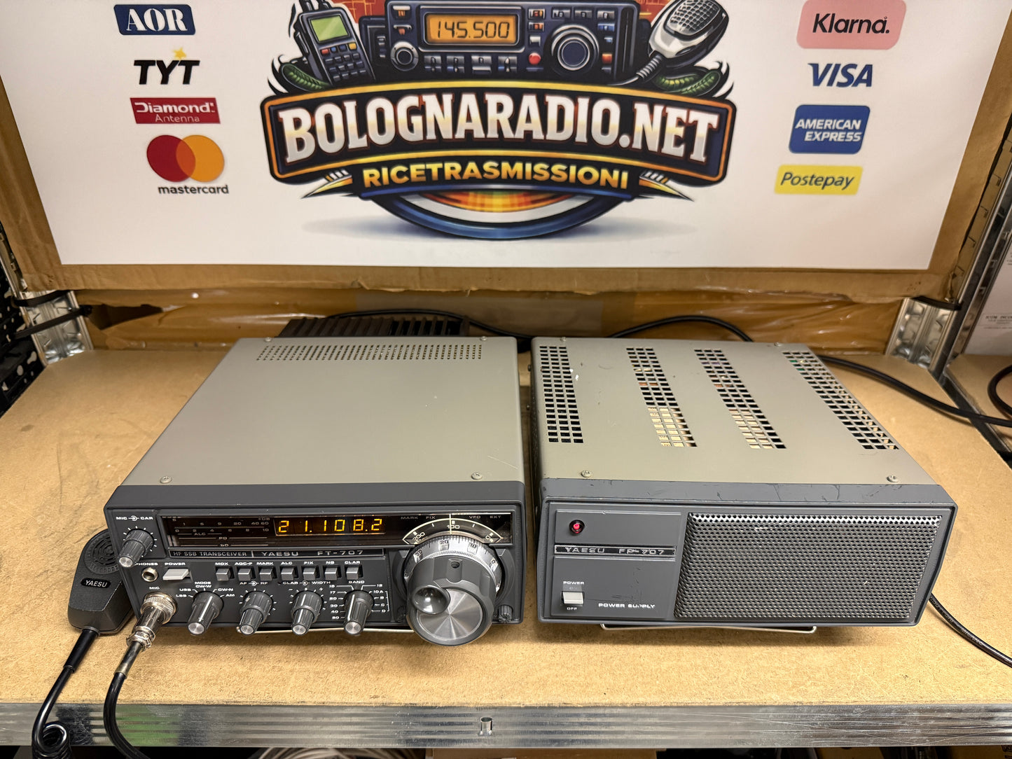 Yaesu FT 707 + FP 707 perfetto imballo Garanzia 12 Mesi