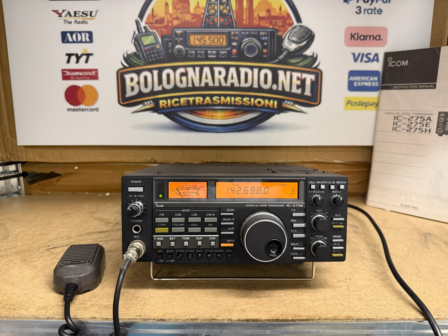 Icom IC 275E + UT34 + UT36 perfetto full set Garanzia 12 Mesi