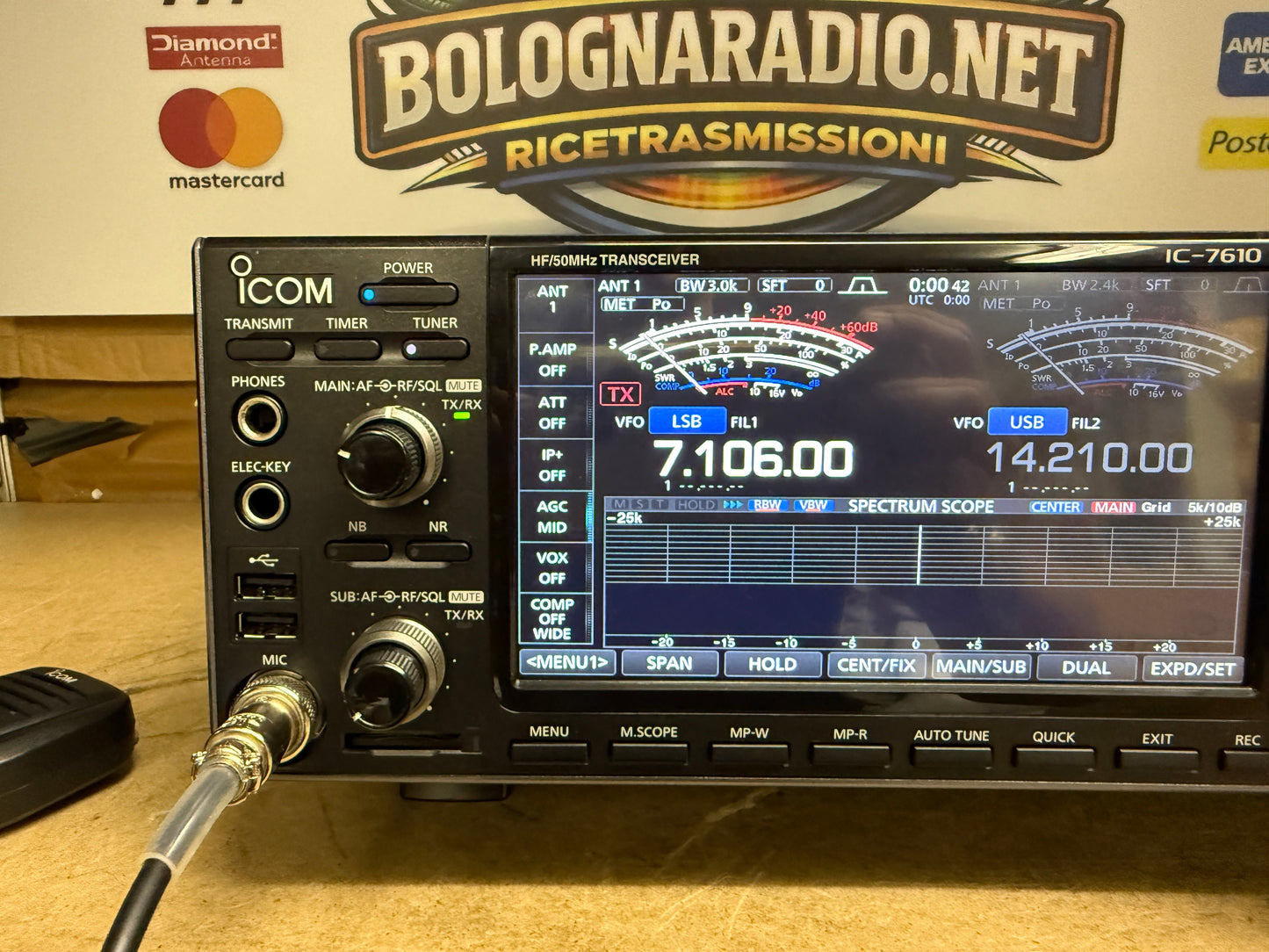 Icom IC 7610 pari al nuovo full set Garanzia 6 mesi