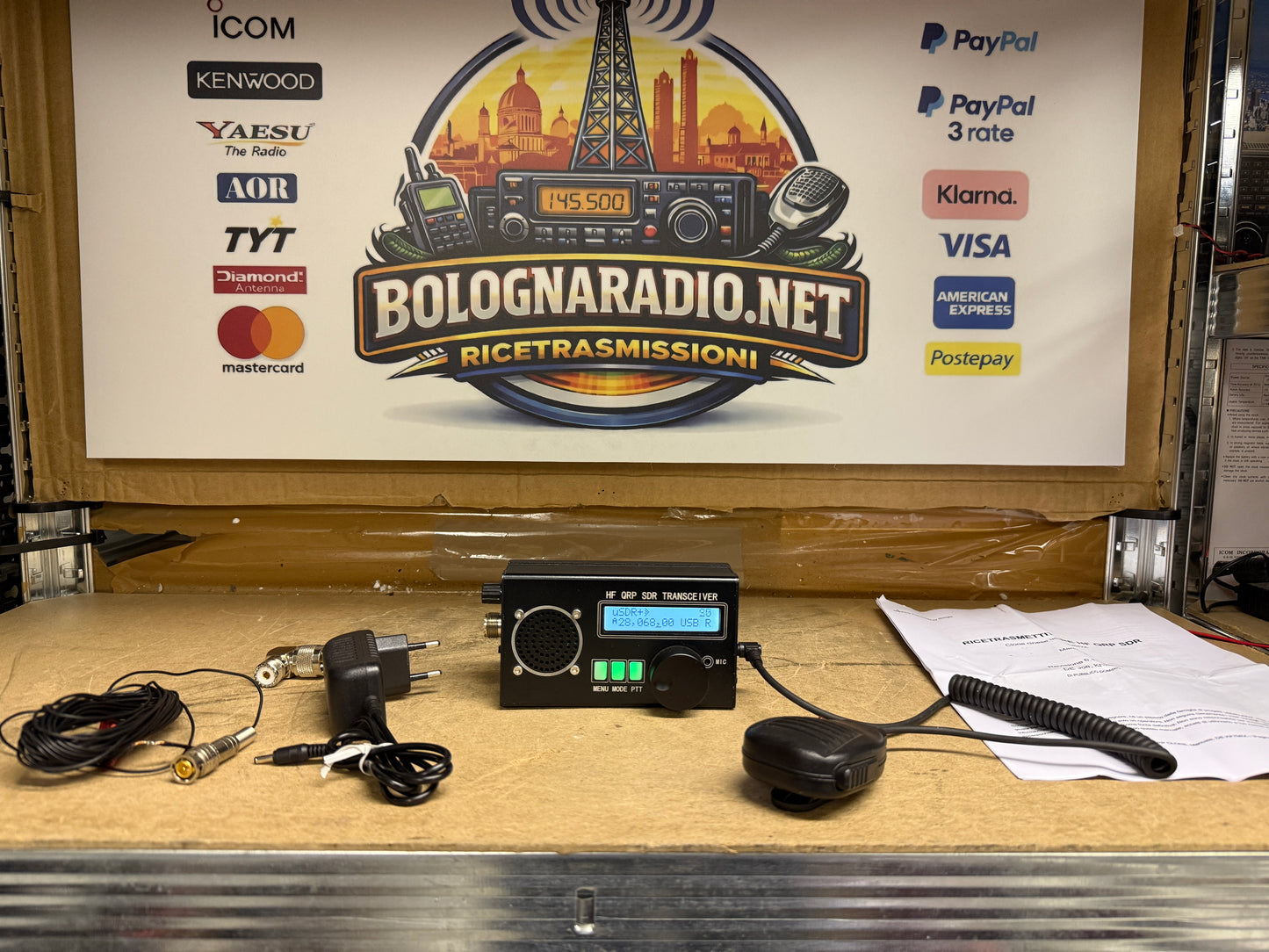 Ricetrasmettitore SDR a onde corte, 8 bande SSB CW QRP, 20W