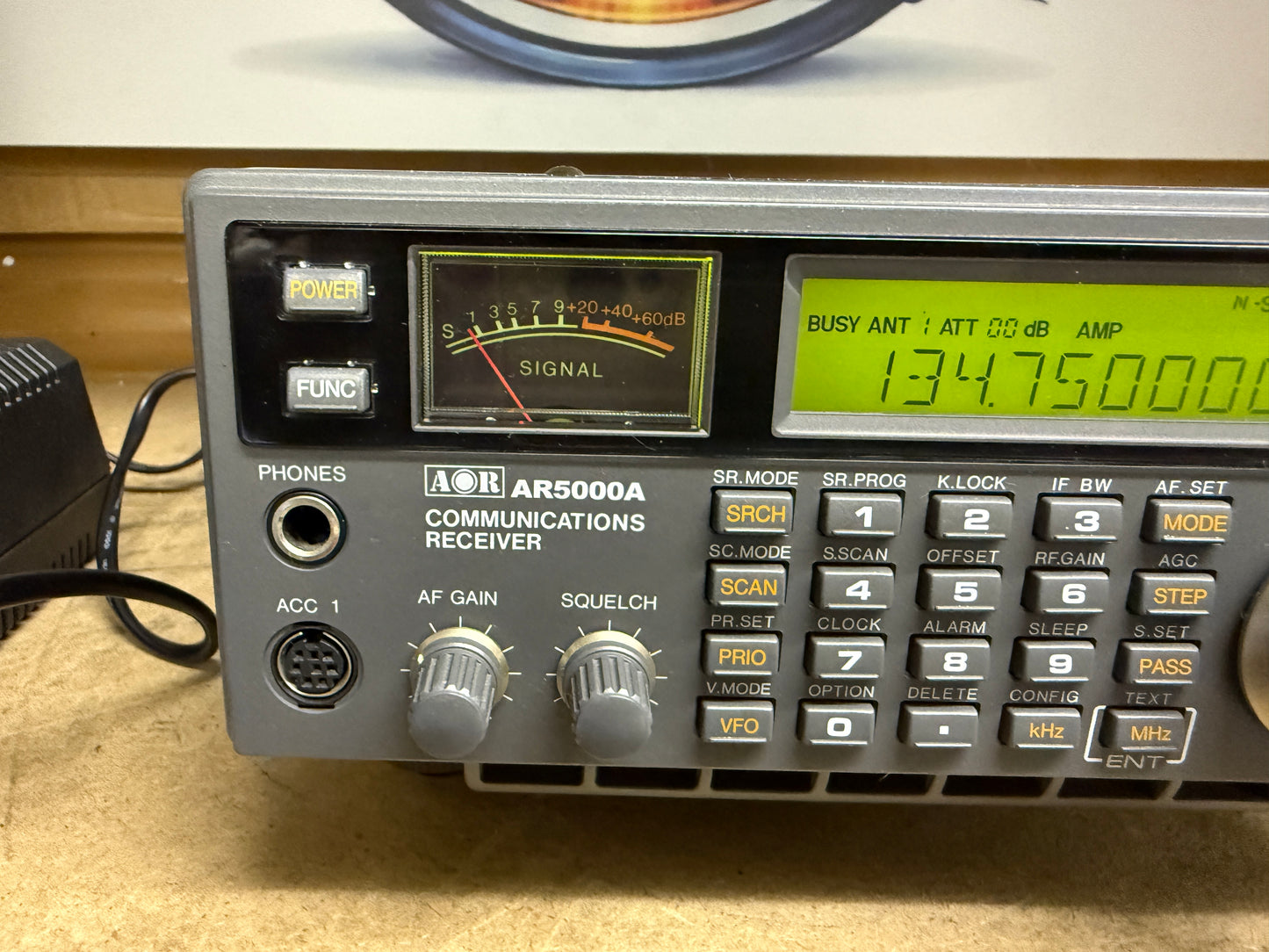 Ricevitore Aor AR 5000A pari al nuovo 0,01-3000 MHz AM / FM / WFM / SSB / CW