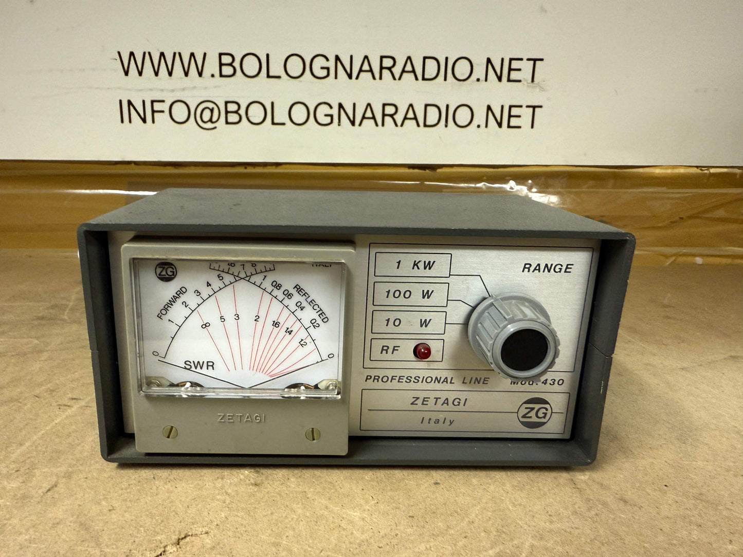 Zetagi Mod. 430 Rosmetro Wattmetro VHF/UHF 1 KWatt