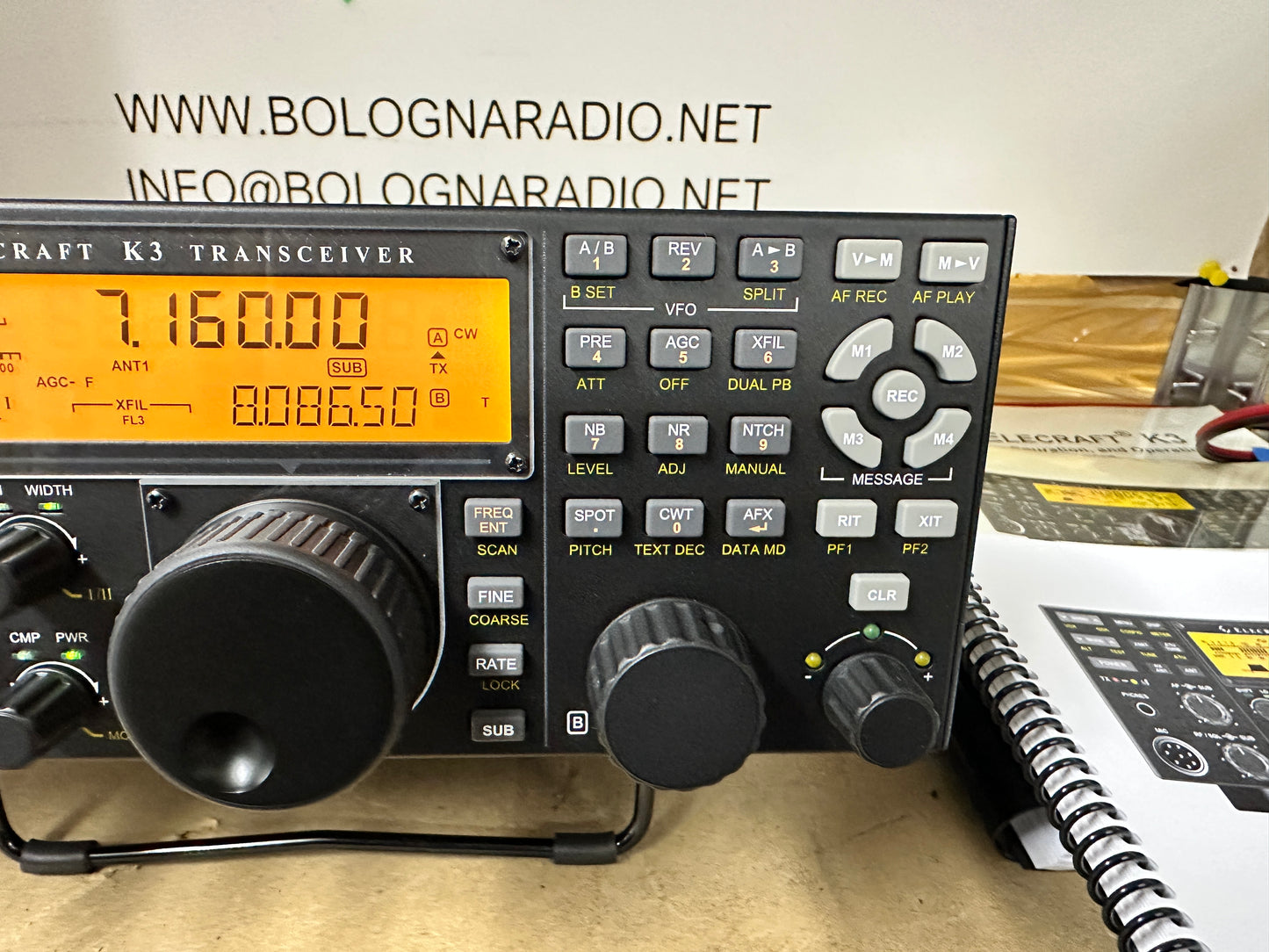 00 Elecraft K3/100 watt + 2 rx + P3 + Optional pari al nuovo
