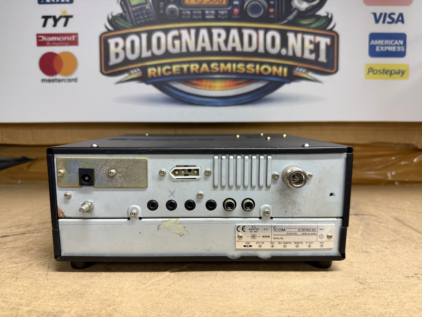 Icom IC-R 7100 12volt perfettamente funzionante Garanzia 12 Mesi