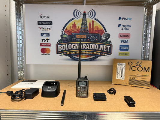 Icom ic E90 + BC139 + 2 batterie Full Set Garanzia 12 Mesi