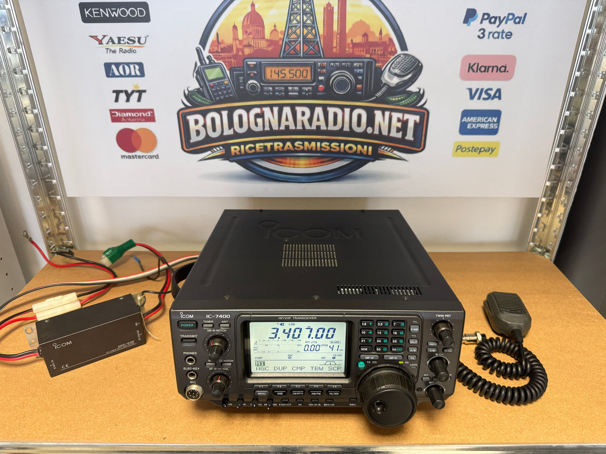 A-1 Icom IC 7400 perfetto + CR-338  Garanzia 12 Mesi