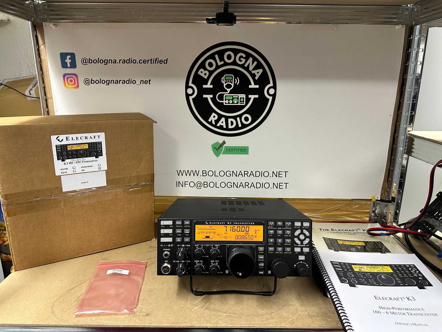 00 Elecraft K3/100 watt + 2 rx + P3 + Optional pari al nuovo