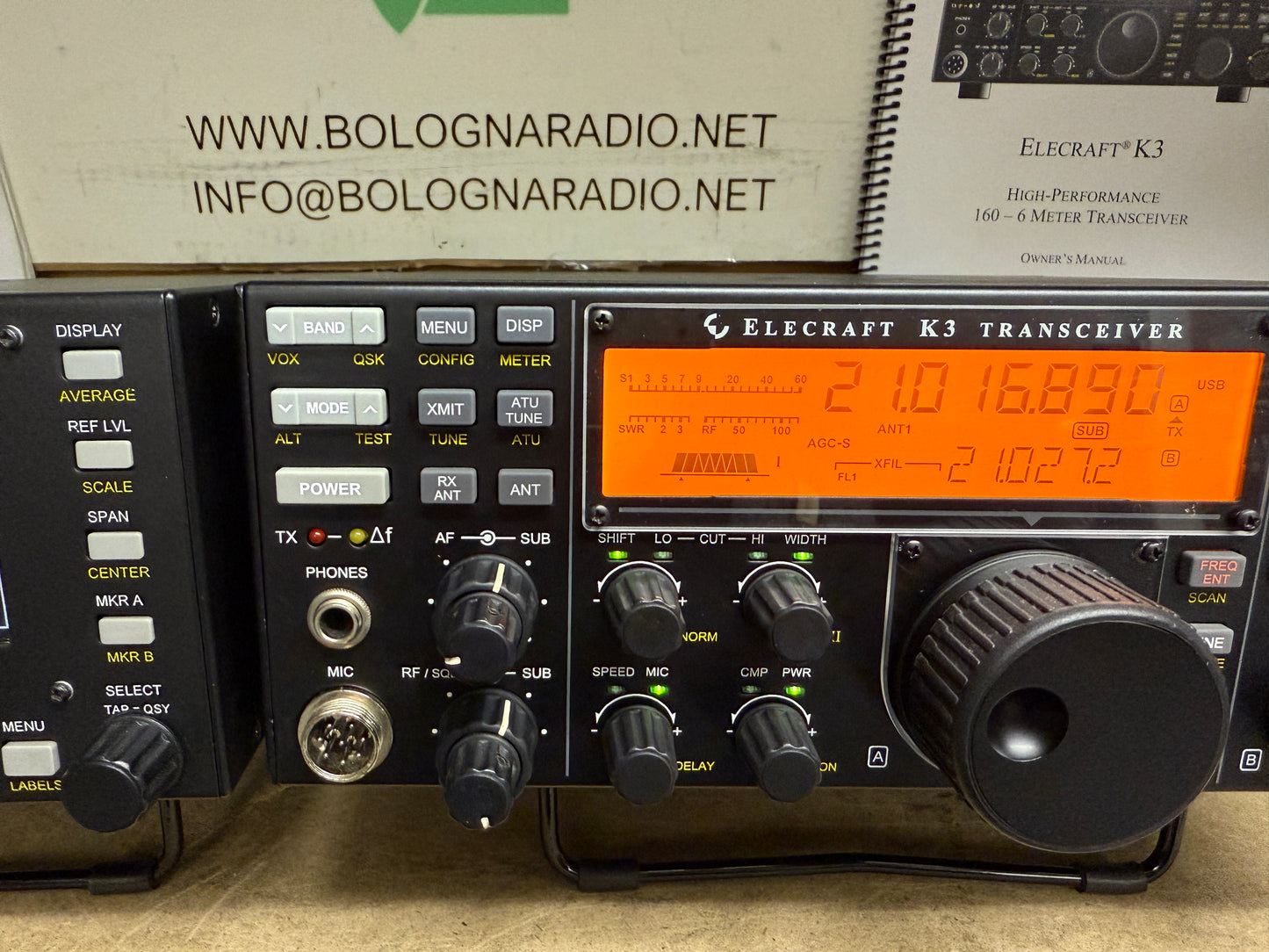 A1 Elecraft K3/100 watt ATU + 2 rx + P3 + 4 filtri pari al nuovo Garanzia 12 Mesi