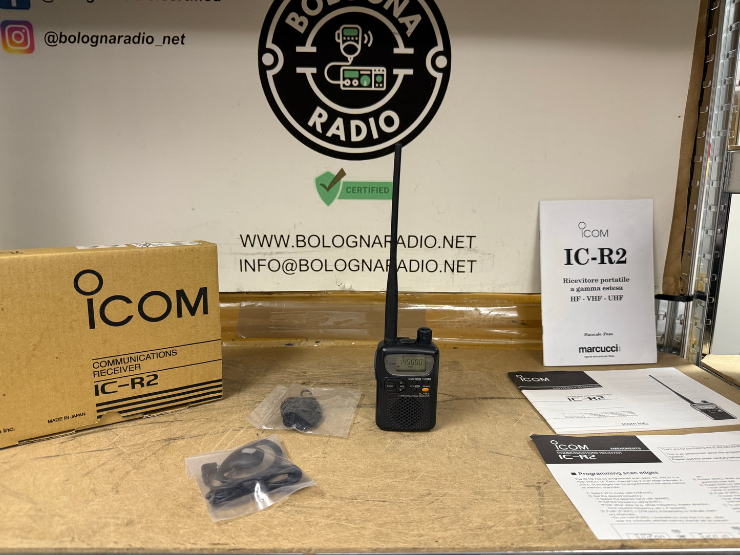 icom IC-R2 Full Set Garanzia 12 Mesi