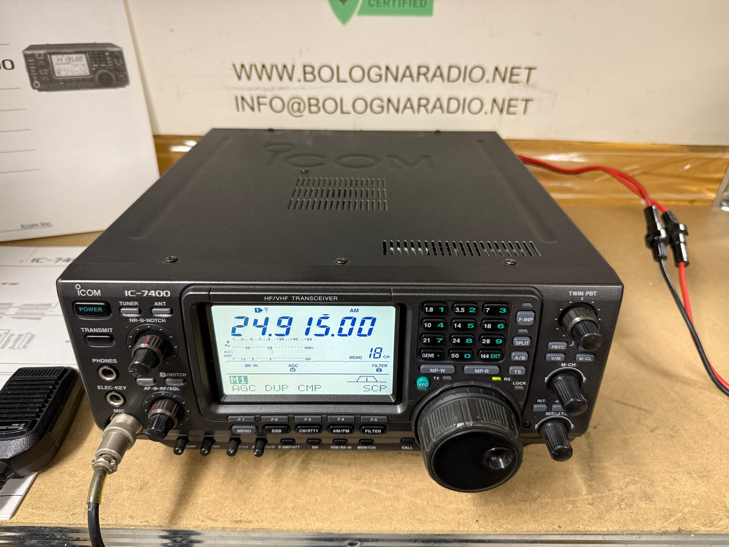 Icom ic 7400 perfetto Garanzia 12 Mesi Full Set