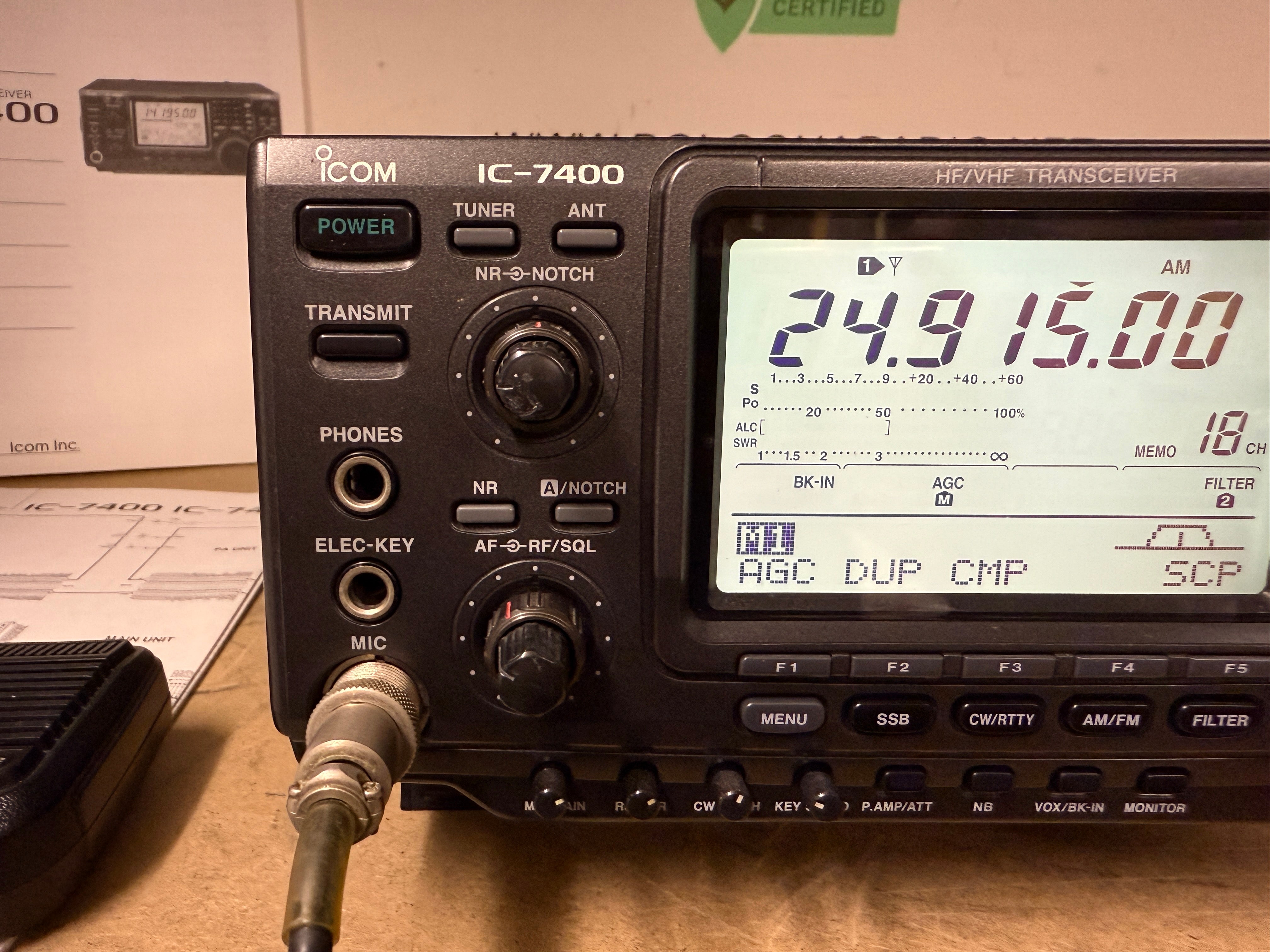 Icom ic 7400 perfetto Garanzia 12 Mesi Full Set – bolognaradio.net