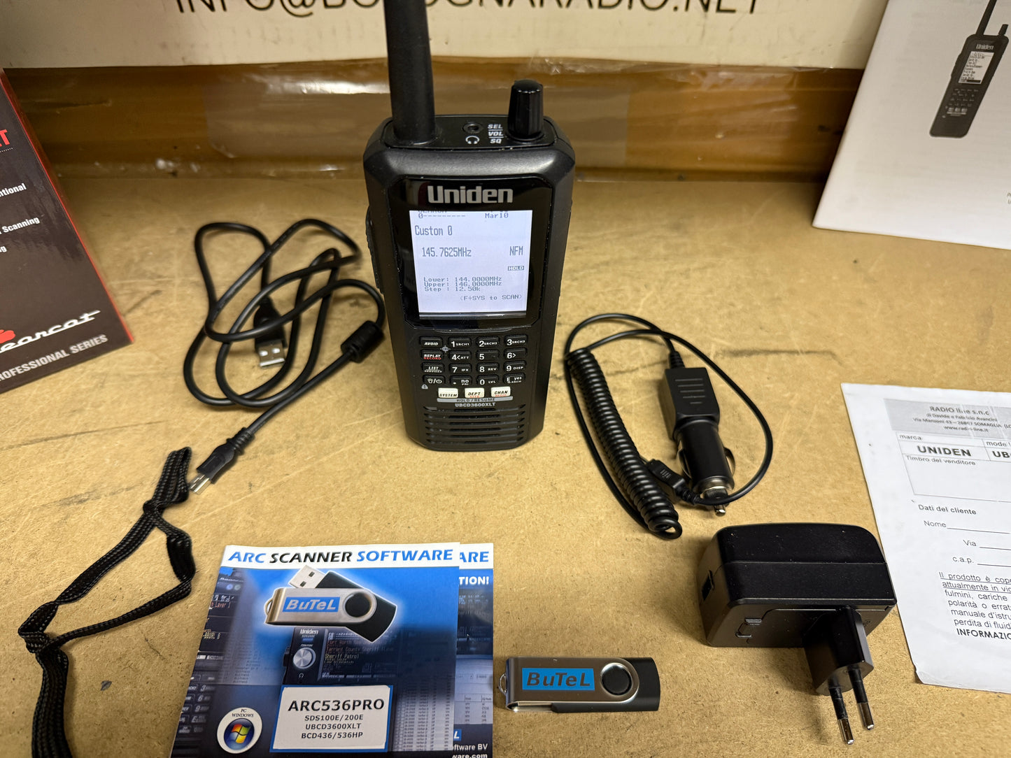 Uniden UBCD 3600XLT software butel perfetto Garanzia 12 Mesi
