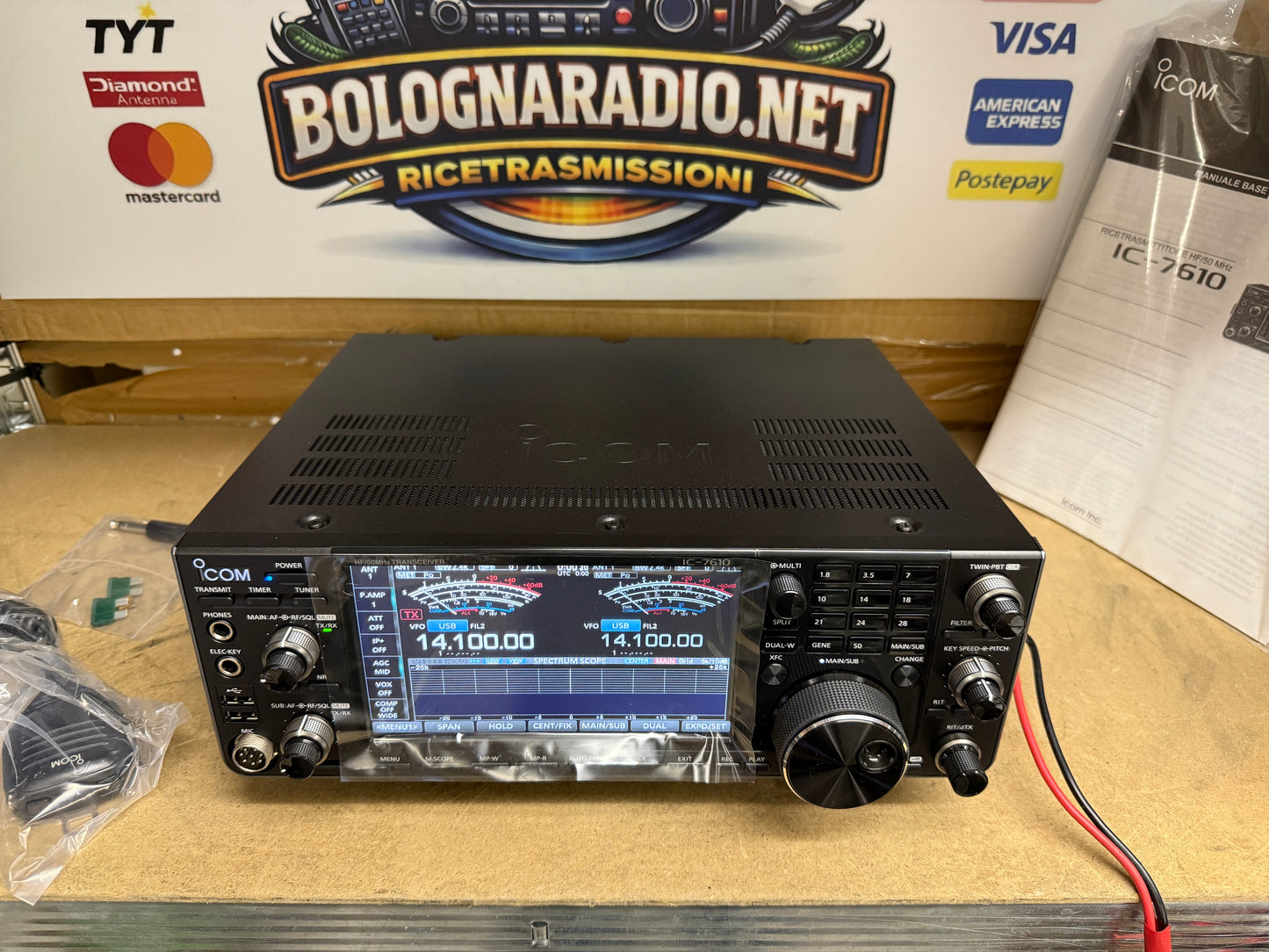 Icom IC 7610 demo Garanzia Ufficiale Italia
