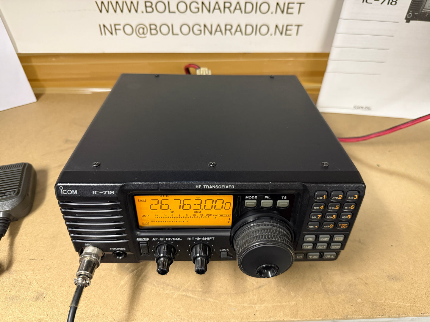 icom IC-718 con DSP + TX 11 metri