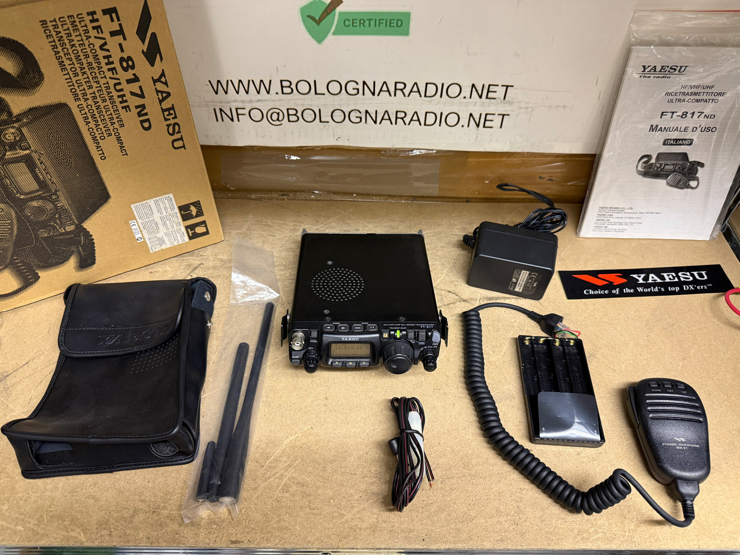 A-1 Yaesu ft 817 ND full set Garanzia 12 mesi