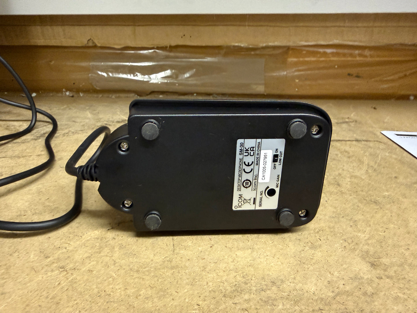Icom SM 30 microfono da tavolo pari al nuovo