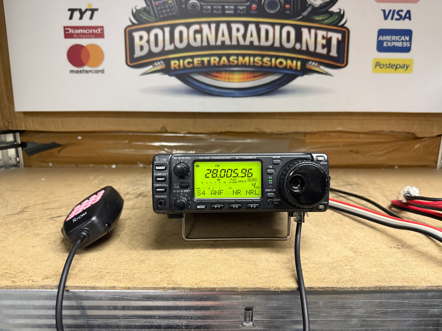 Icom IC 706 MK2 + filtro CW perfetto Garanzia 12 Mesi