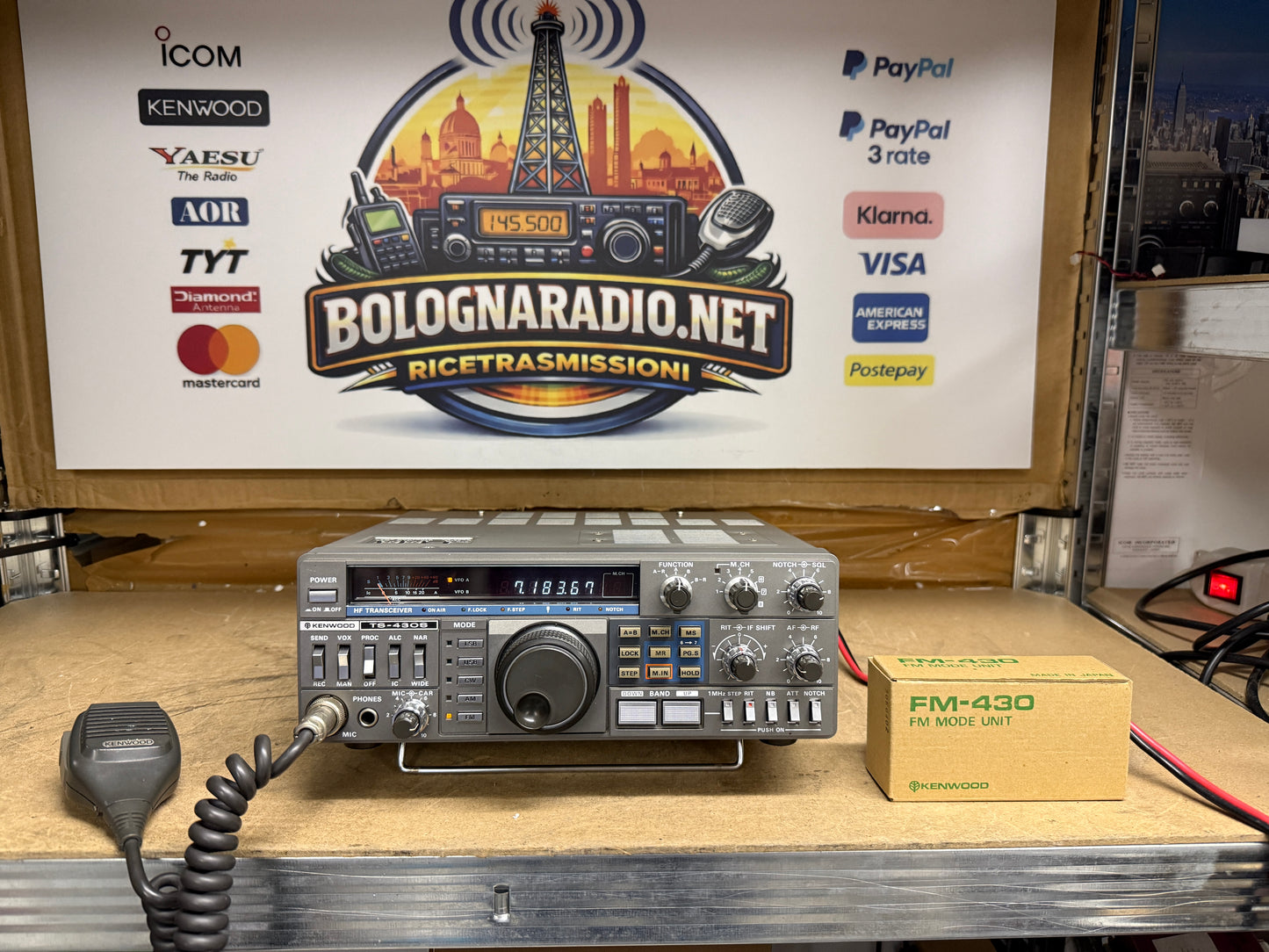 Kenwood TS 430S + FM + FULL FILTRI imballo Garanzia 12 Mesi