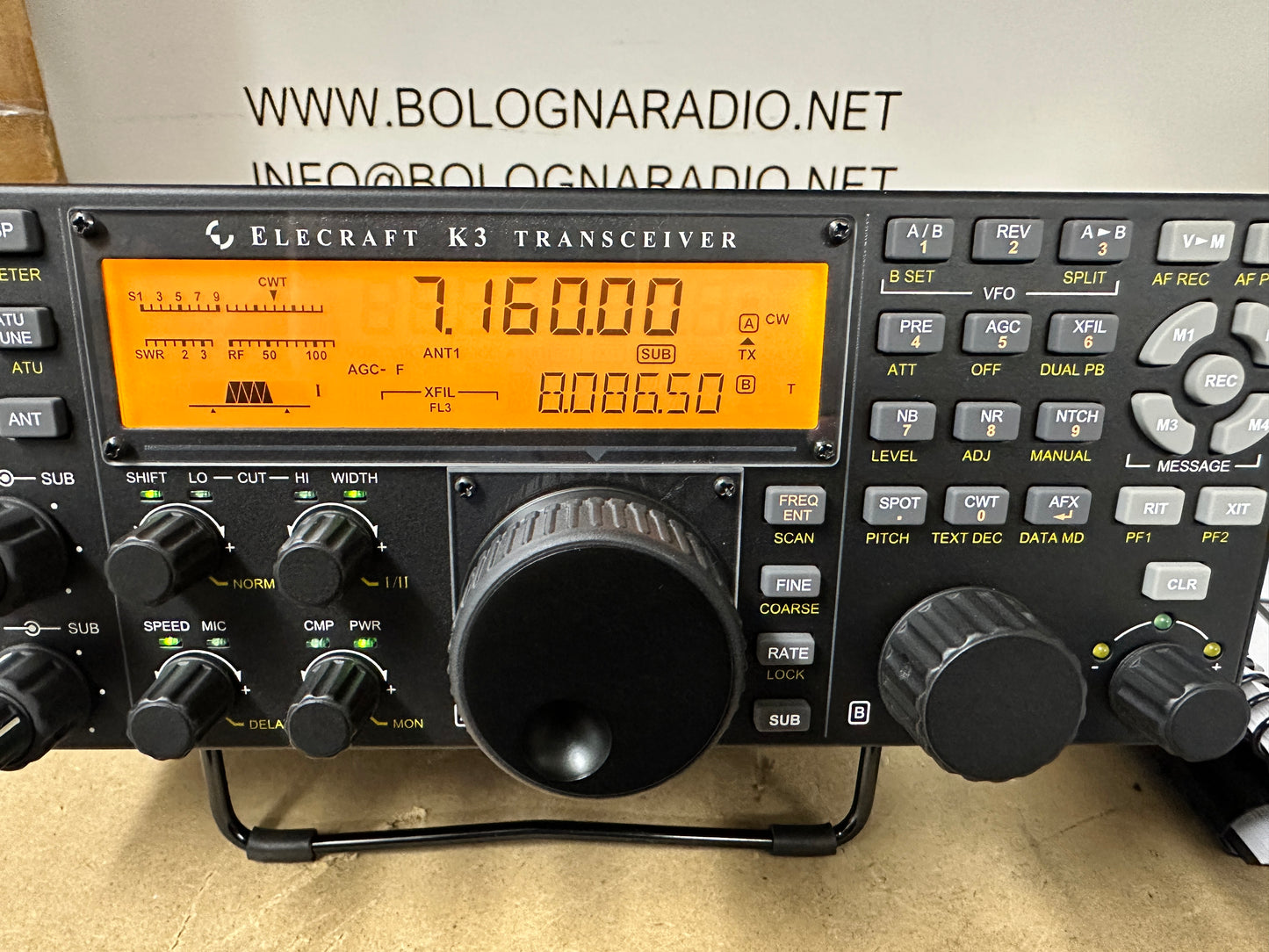 00 Elecraft K3/100 watt + 2 rx + P3 + Optional pari al nuovo