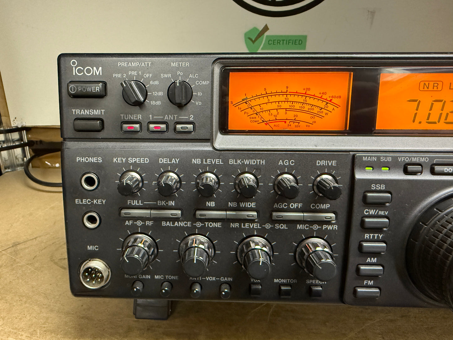 A-1 Icom ic 775 DSP-c2 200 watt + filtro ssb pari al nuovo imballo originale Garanzia 12 Mesi