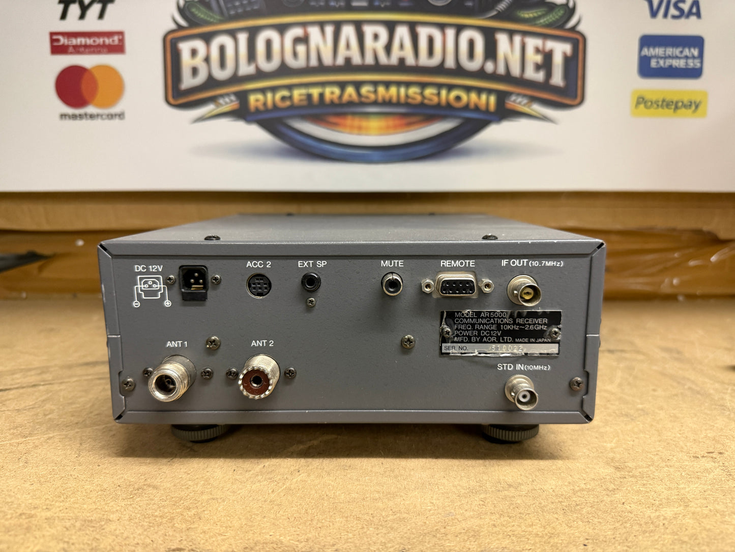 Aor 5000 ricevitore 0 ~ 2600 Mhz Garanzia 12 Mesi