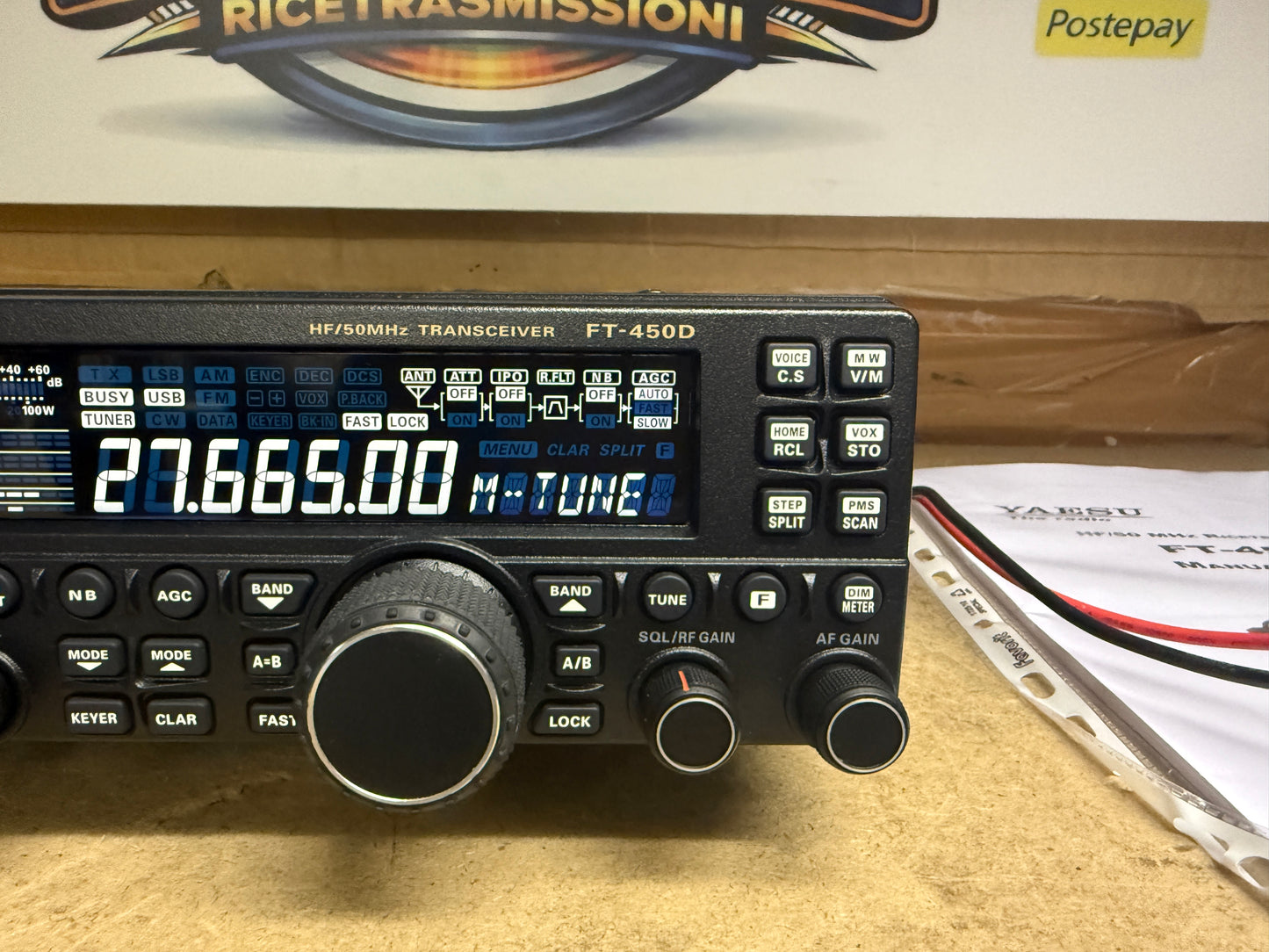 Yaesu FT 450 D full set pari al nuovo Garanzia 12 Mesi