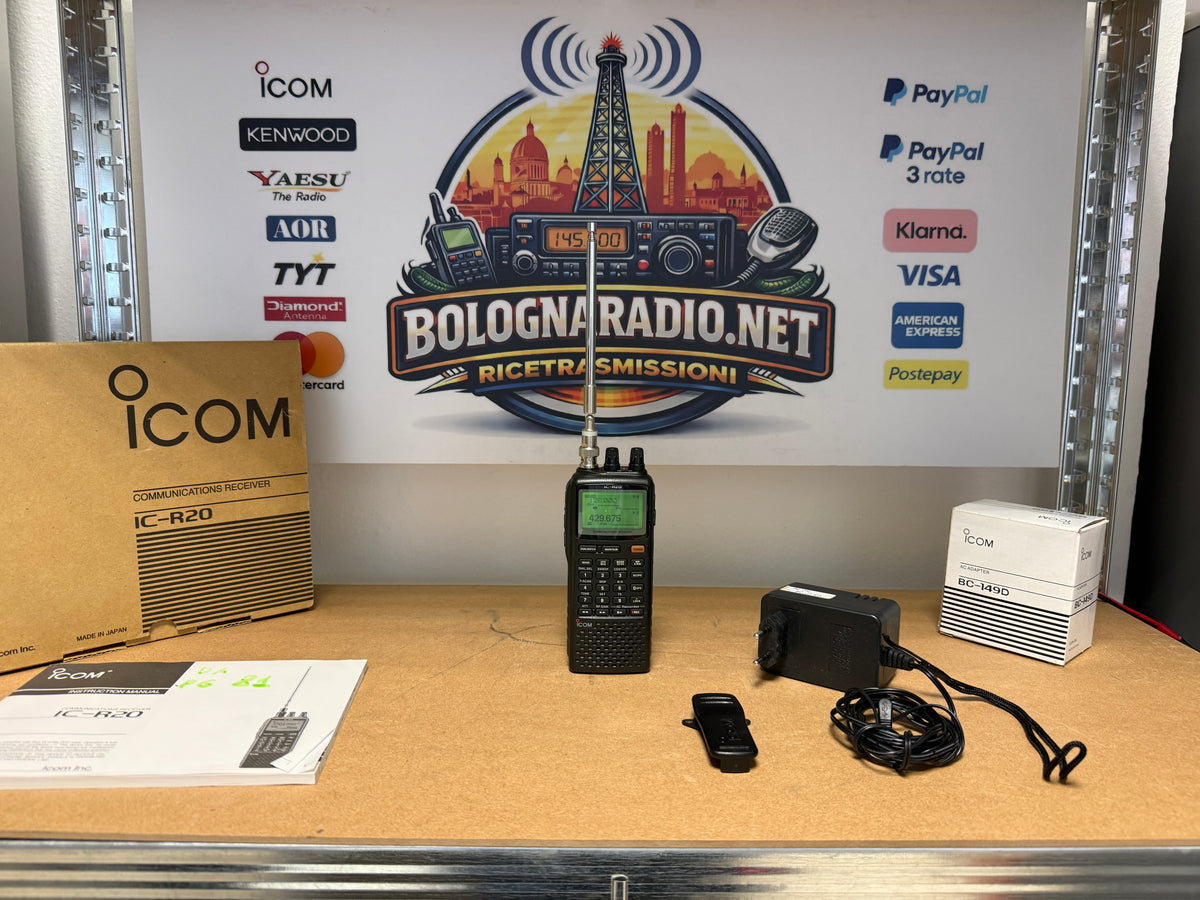 Icom ic r 20  Full set Garanzia 12 Mesi
